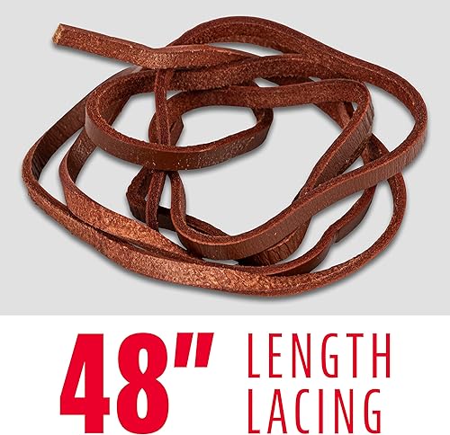 Miniatura 2 de Franklin Sports MLB Dr. Glove Deluxe - Kit de cordones de cuero crudo de 4 pies