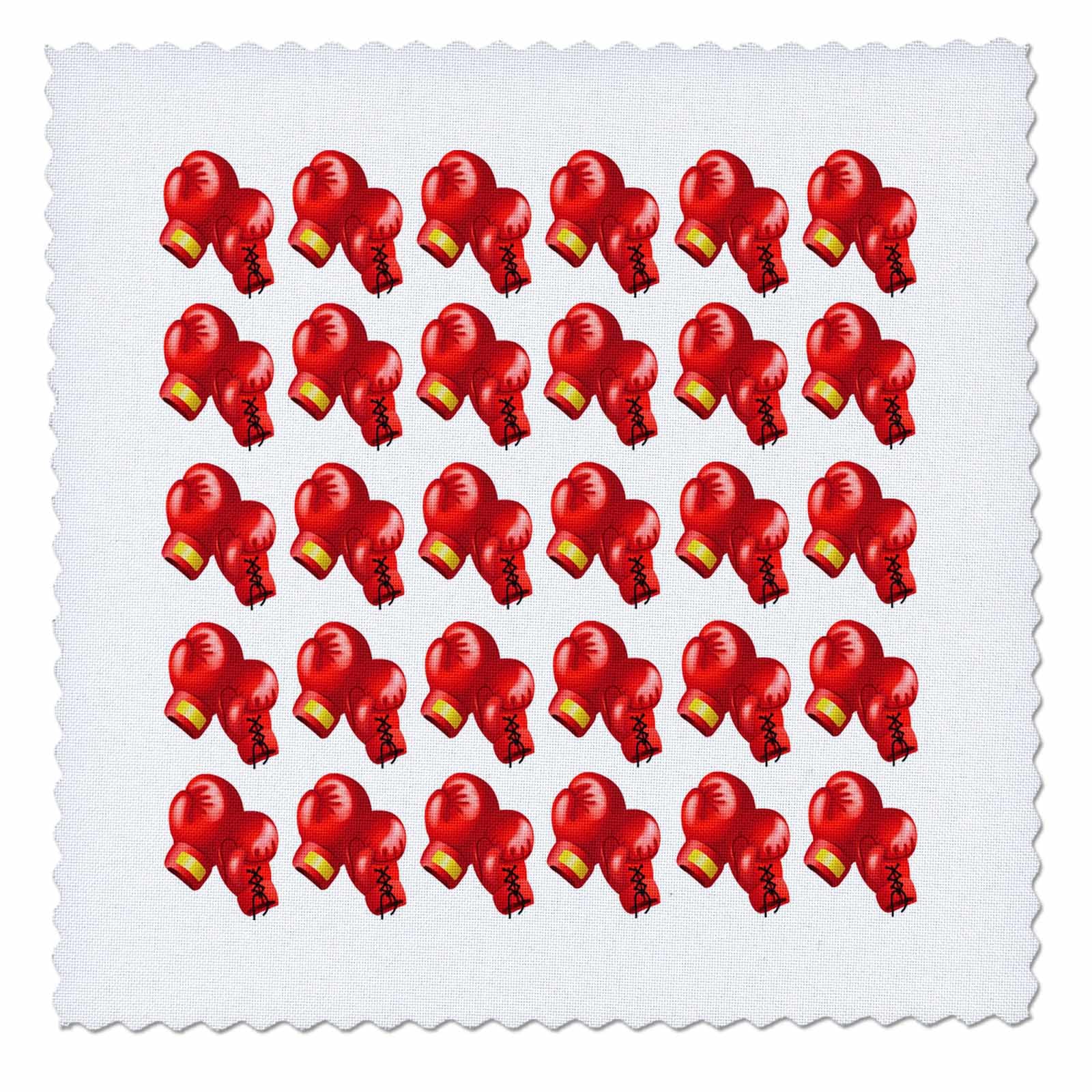 22x22 inch Quilt Square - Boxing Glove Pattern Sports Designs