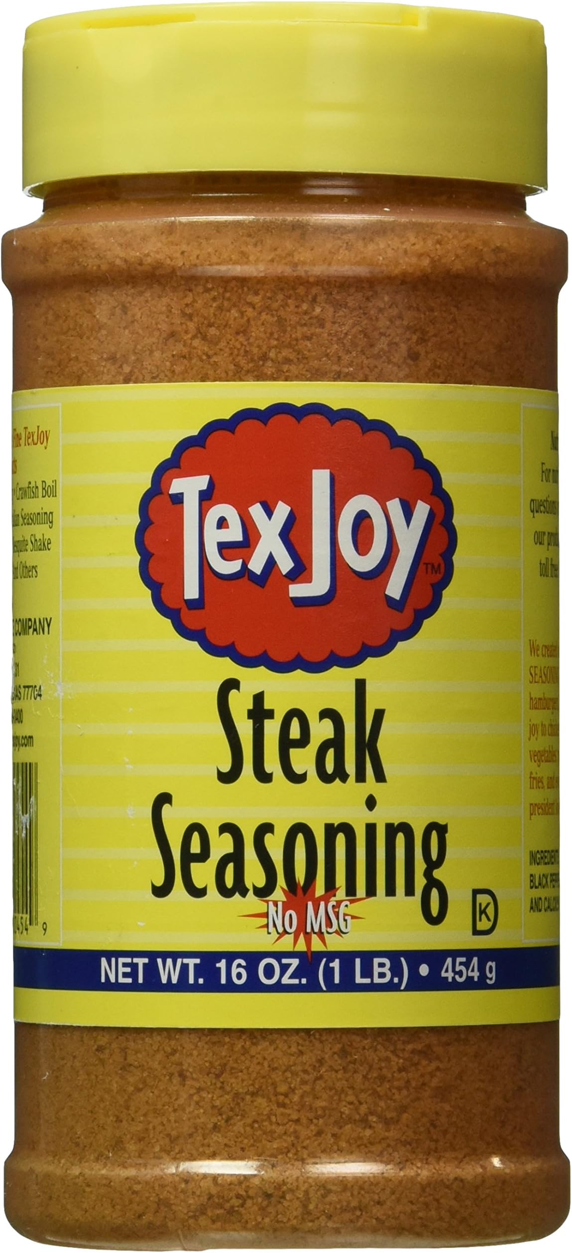 Steak Seasoning NO MSG- 16 Oz Container
