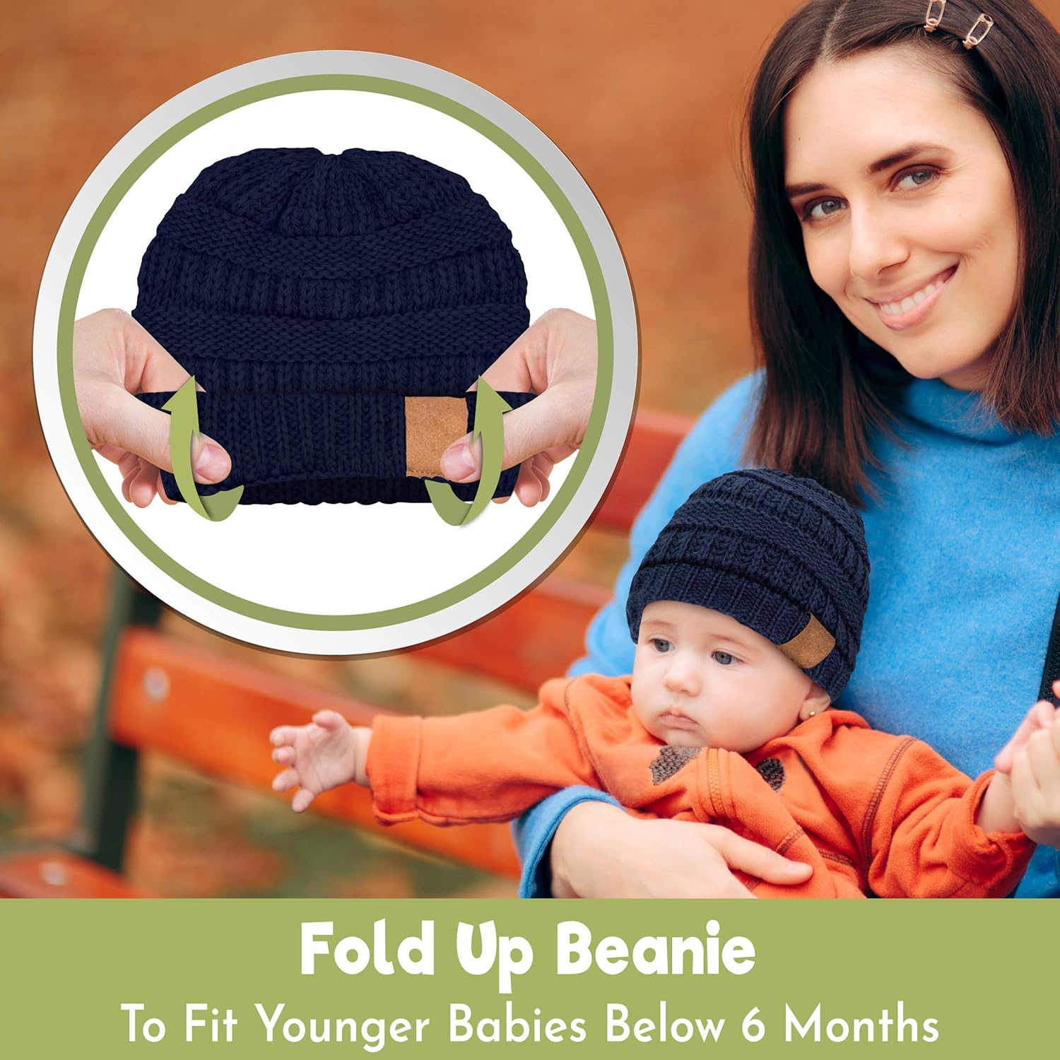 KeaBabies Baby Beanie Winter Hats - 3-Pack Soft Knitted Baby Hat Mittens for Boys for Boys (Urban) : Clothing, Shoes & Jewelry