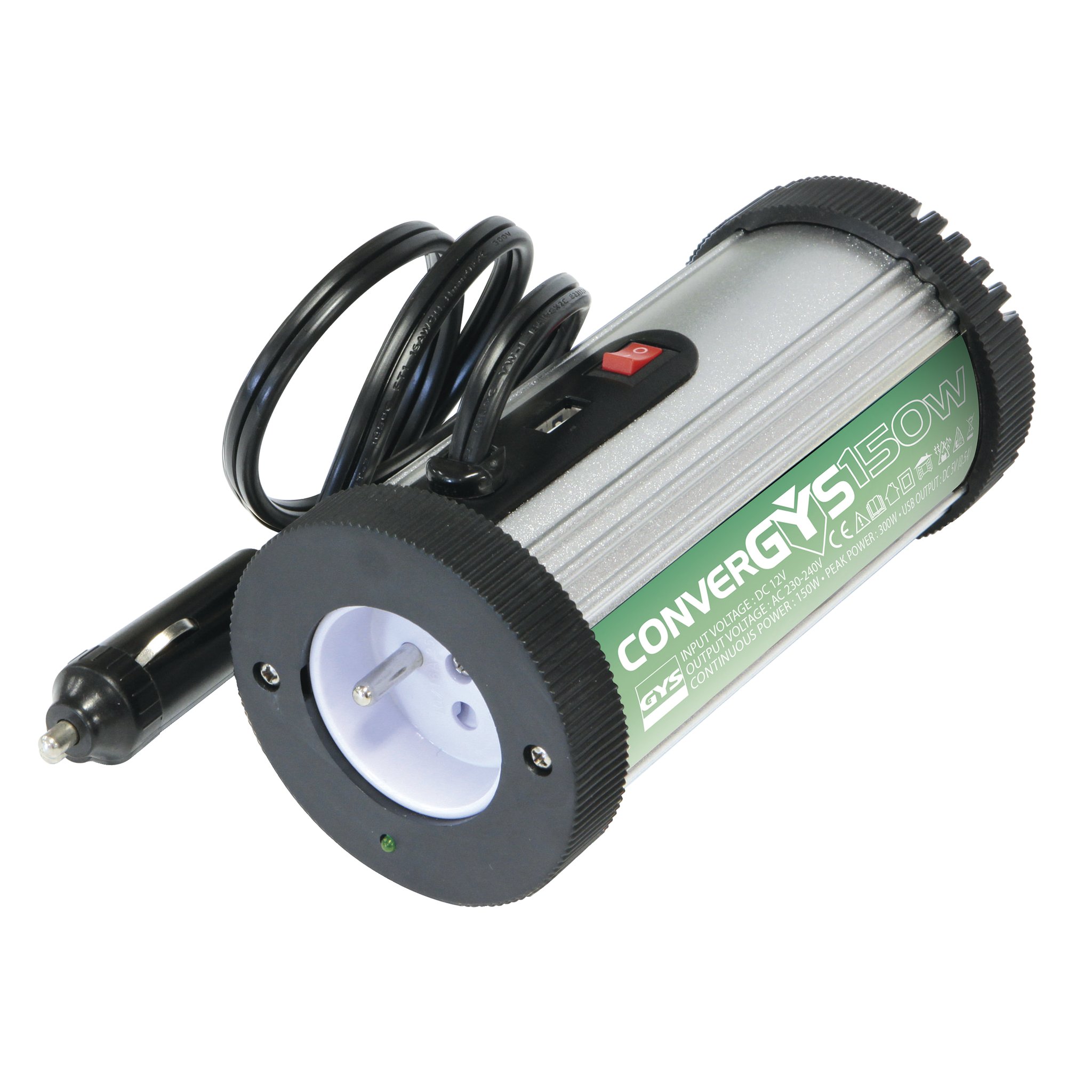 GYS Convertisseur Convergys 150 onduleur voiture prise allume-cigare
