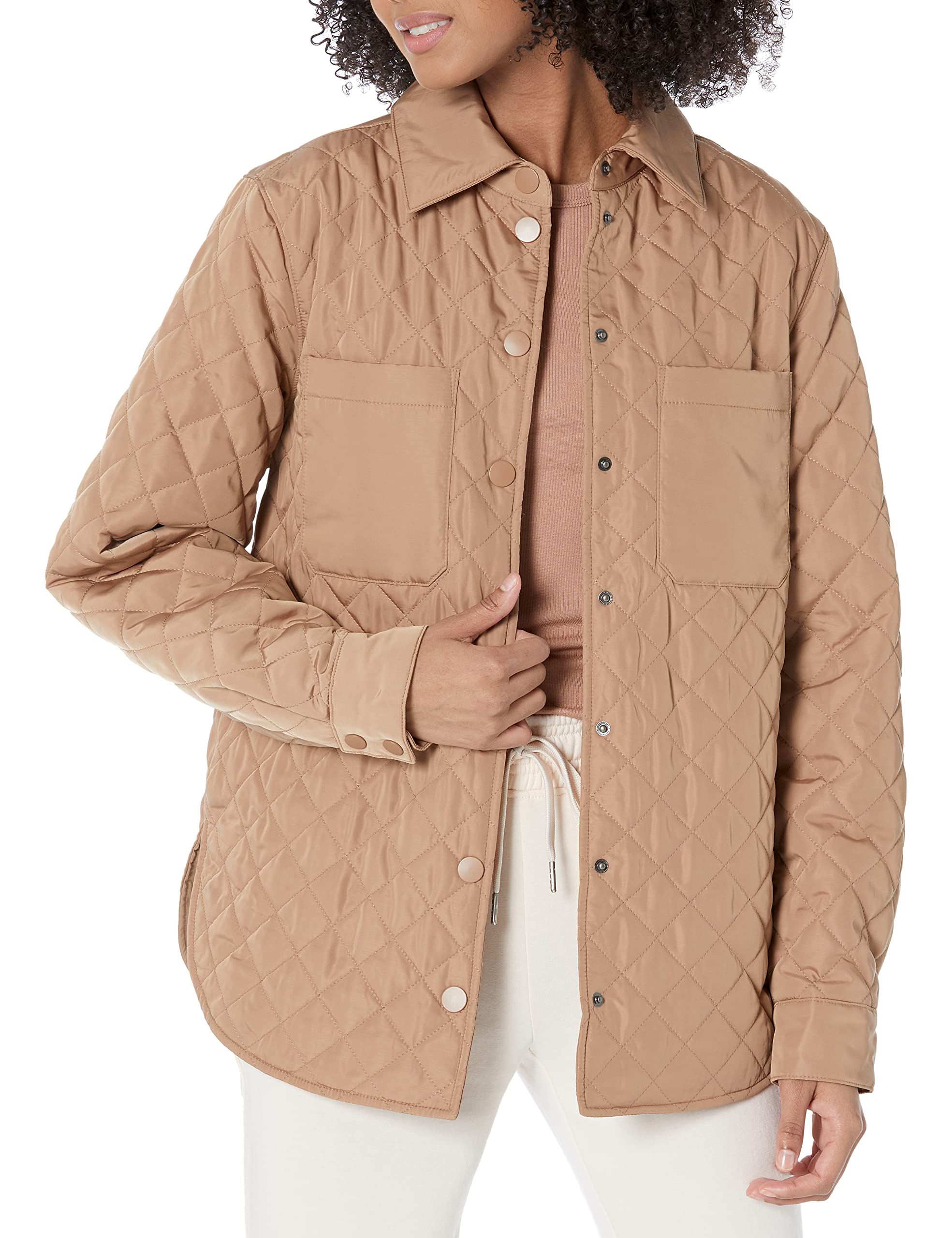 Amazon Essentials Femme Veste matelassée en Polyester recyclé décontractée (Grandes Tailles Disponibles) (Anciennement Amazon Aware)