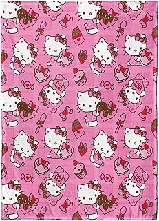 Northwest Hello Kitty Silk Touch Throw Blanket, 50" x 70", Love You Much