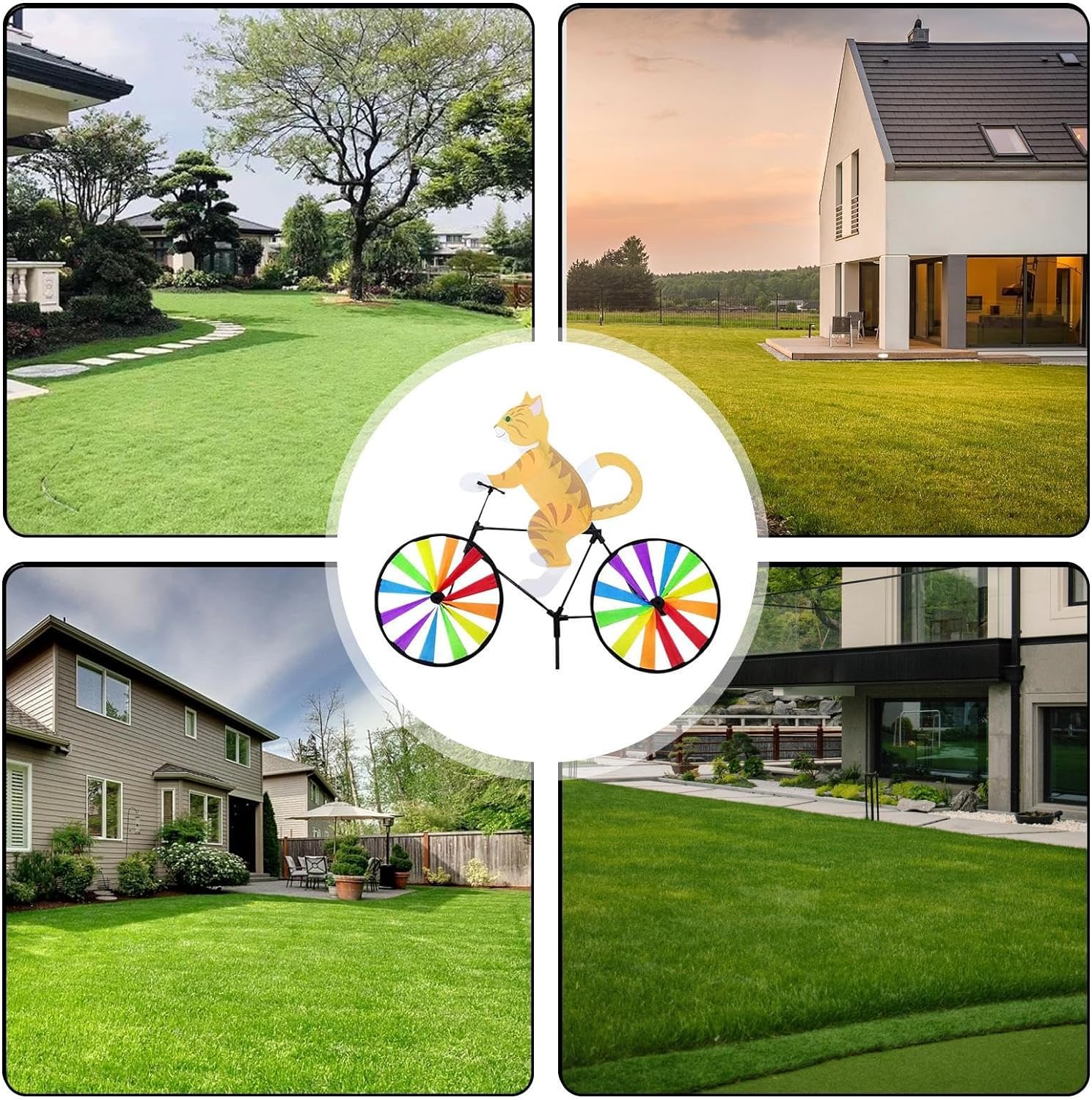 Yeehliny Garten Windmühle - Buntes Windrad Für Garten, Balkon & Terrasse