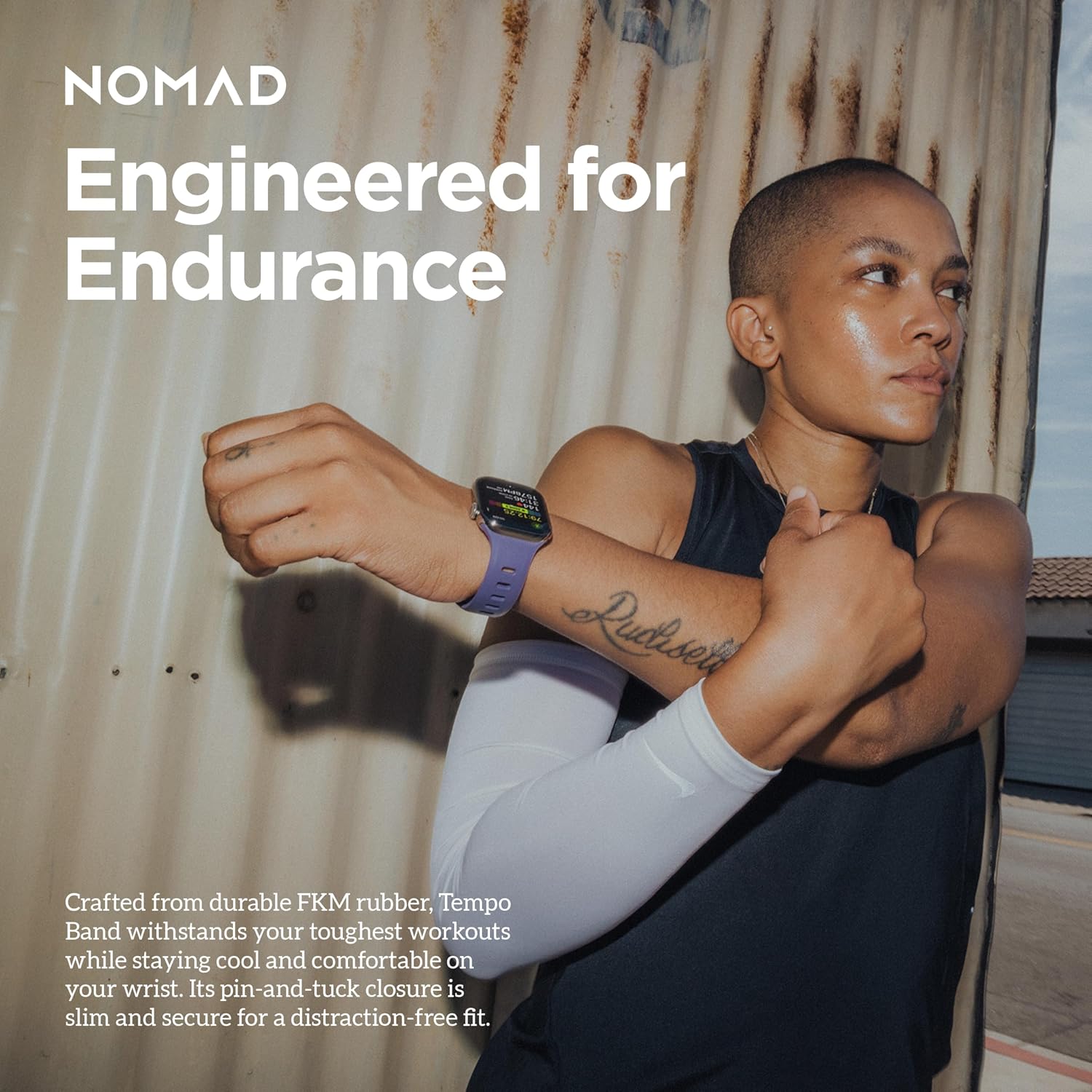 NOMAD Tempo Band Apple Watch Ultra 3 and 2 Band, Sport Band for Apple Watch, Compatible with New Series 11, Ultra, 2 and 3, Series 1-11, and SE iWatch