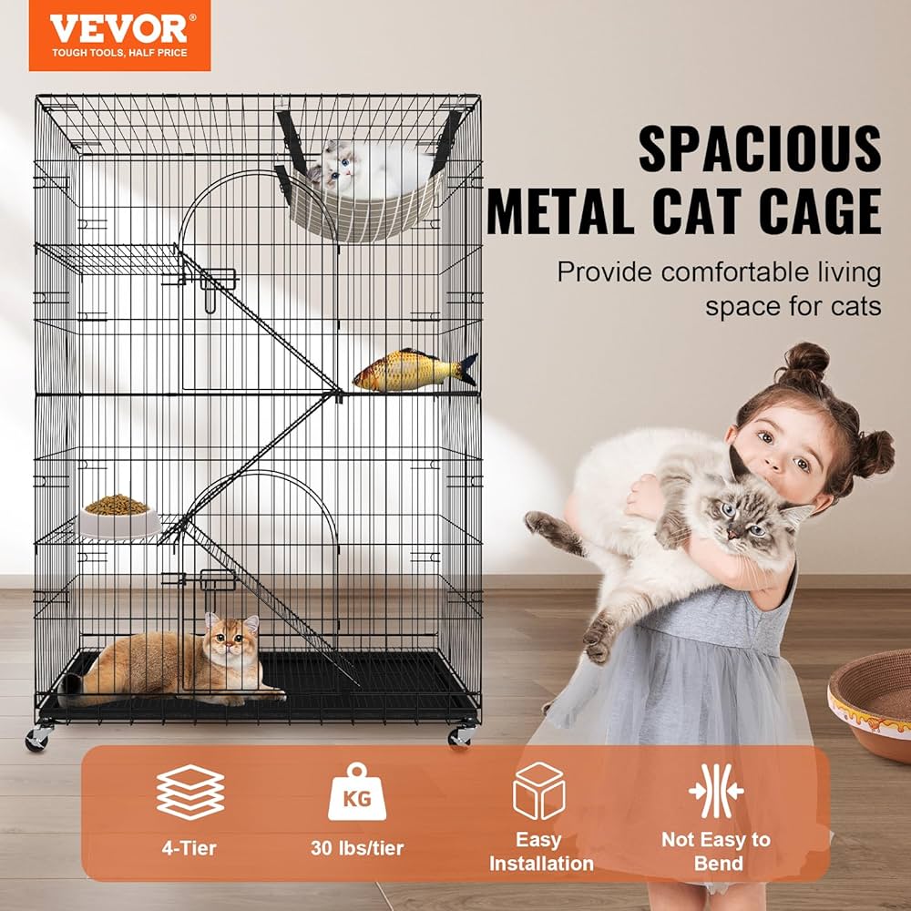 NEIGHBORHOOD CI HARD CRATE★251MYNH-AC08 Amazon.com: VEVOR Cat Cage Indoor Catio Cat Enclosure, Large