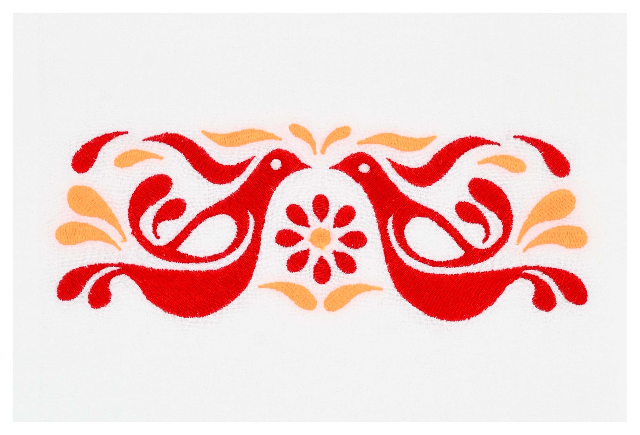 Green Acorn Kitchen Embroidered Flour Sack Towel - Vintage Friendship Pattern - 26 inch x 26 inch - Kitchen Dish Towel - Retro Gift - Handmade