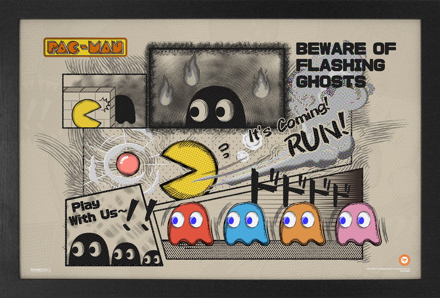 Amazon.com: Pyramid America - Pacman Poster - Pac Man Beware of