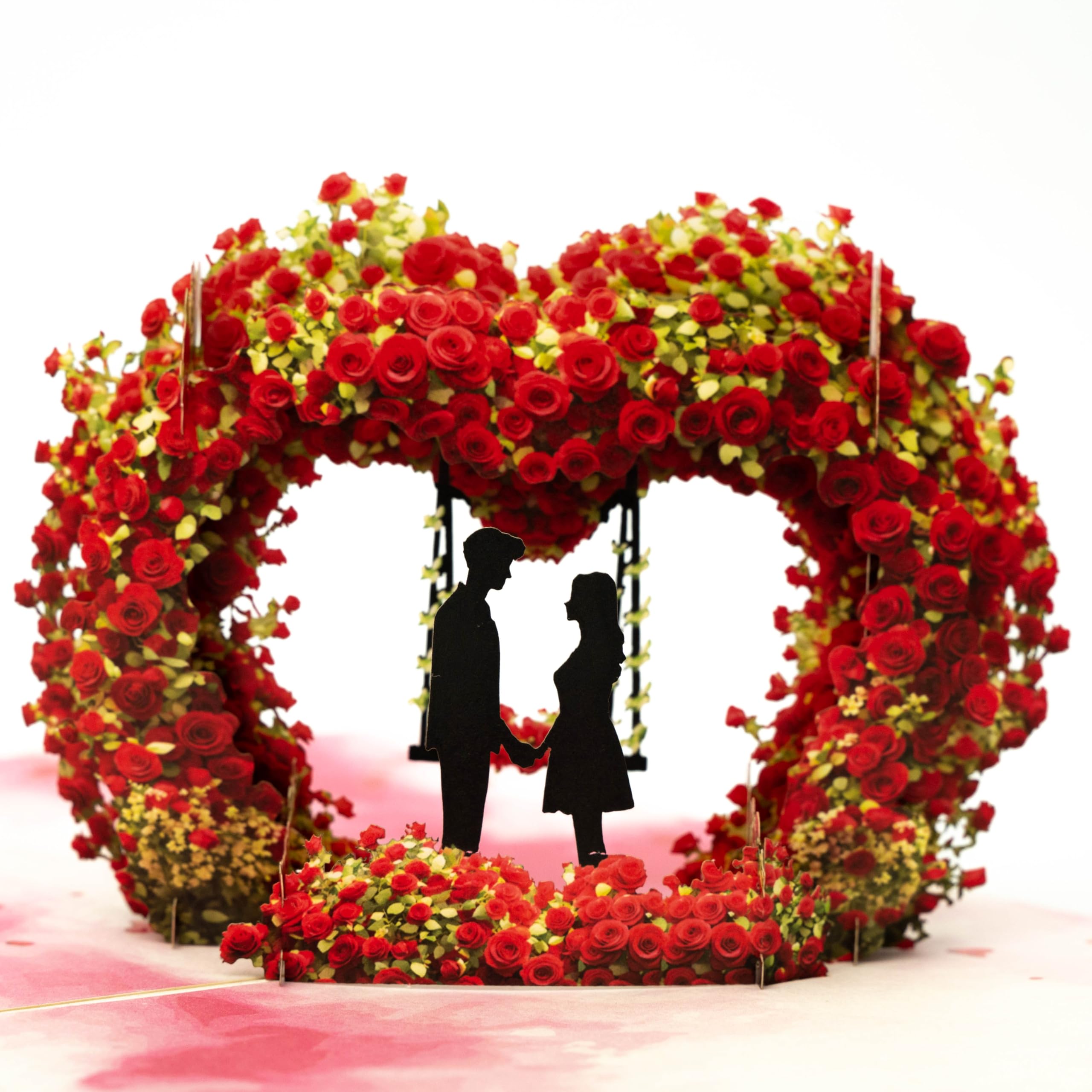 Pop-Up 3D Valentine's Day Card, Love Tree Hearts Greeting Card for Anniversary, Wedding, Engagement - 8" x 6" Cover with Message Note & Envelope - for Wife, Husband, Couple, Girlfriend, Her, Him โ image 1