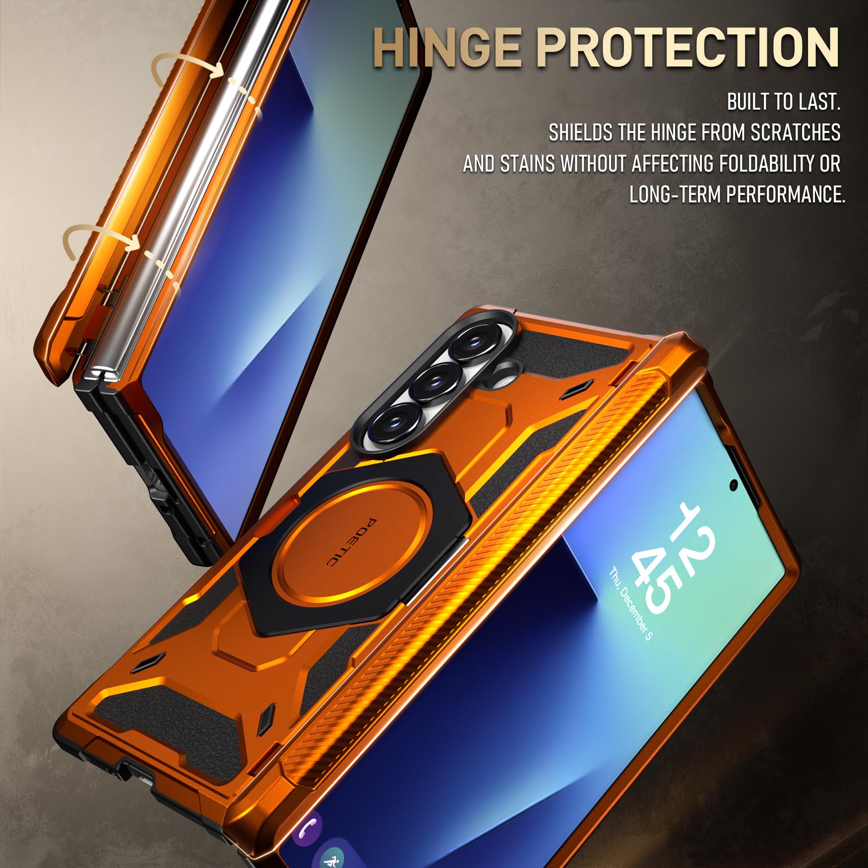 Amazon.co.jp: POETIC Spartan Samsung Galaxy Z Fold7 ケース [ヒンジ