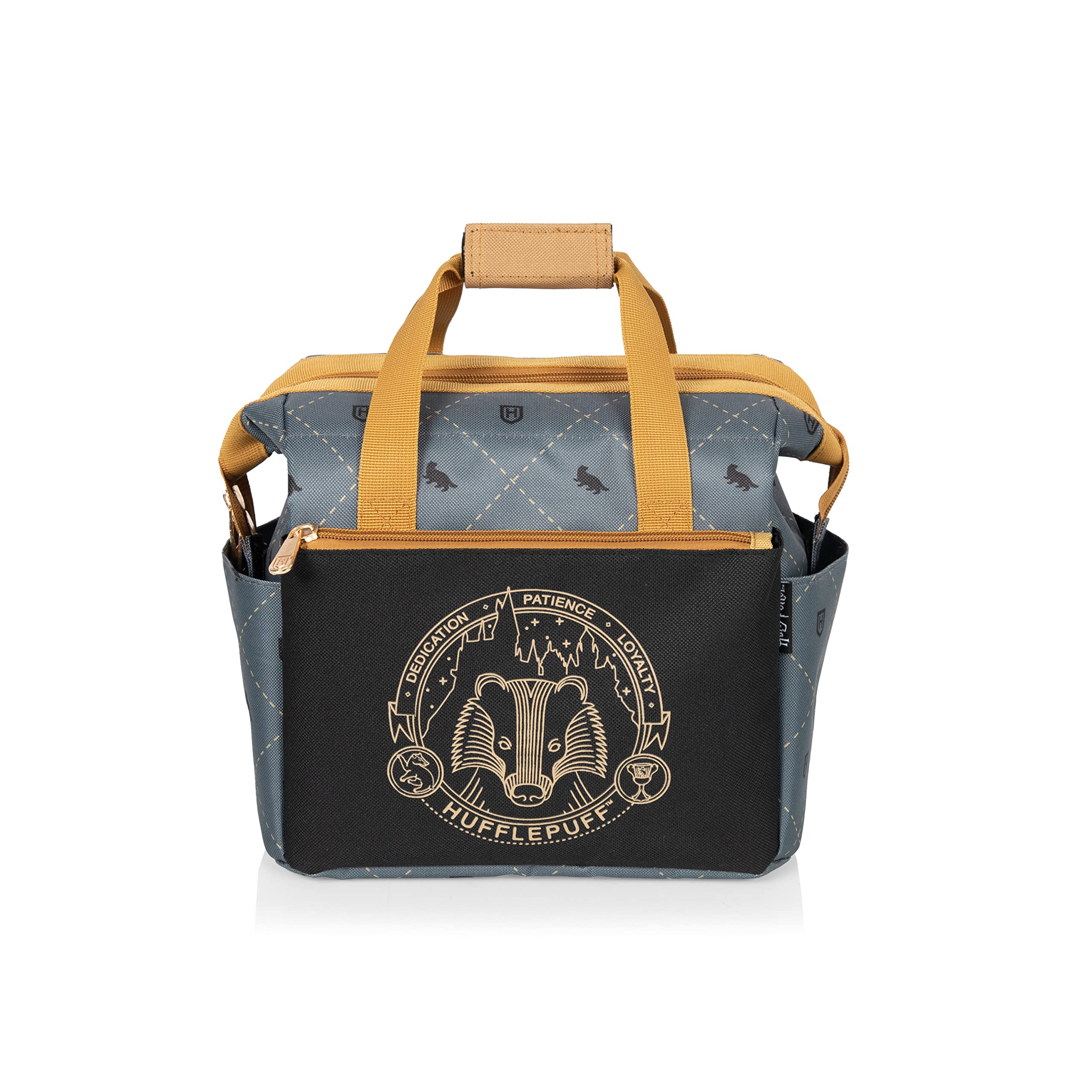 PICNIC TIME Harry Potter Hufflepuff On The Go Lunch Cooler Soft Cooler Lunch Box Insulated Lunch Bag Black