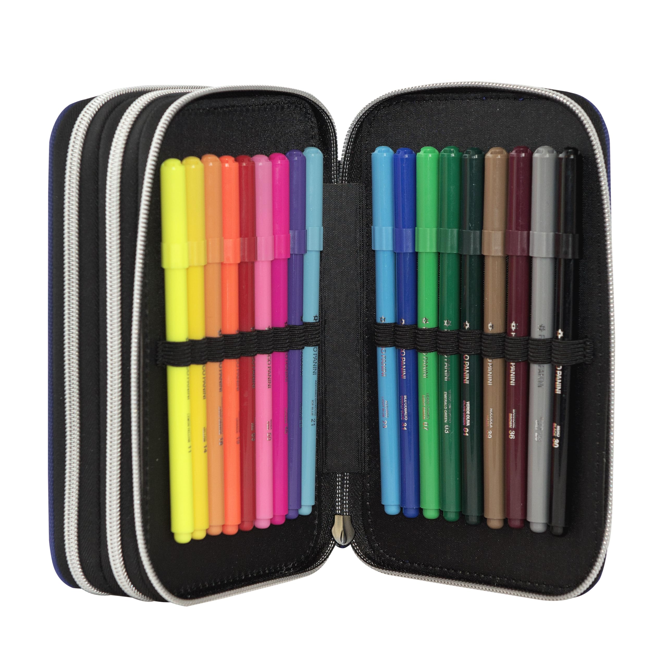Comix WBS GRAFFITI - Zaino e Astuccio, Ideali per Scuole Elementari o Medie, Astuccio con Set Cancelleria Incluso e Pratiche Chiusure a Zip