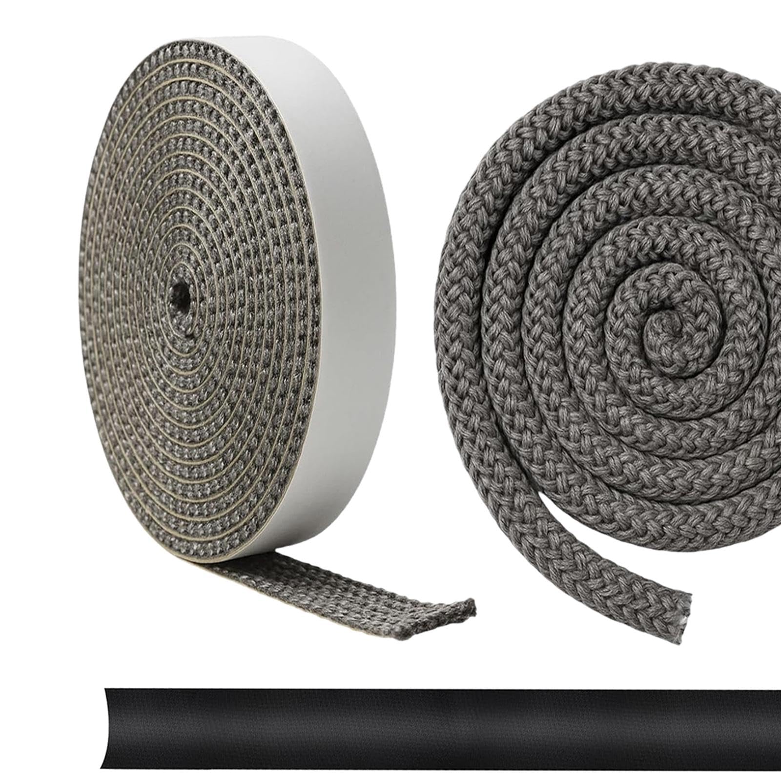 perfk Guarnizione per in corda di fibra di vetro Guarnizione per stufa resistente al calore versatile di facile installazione
