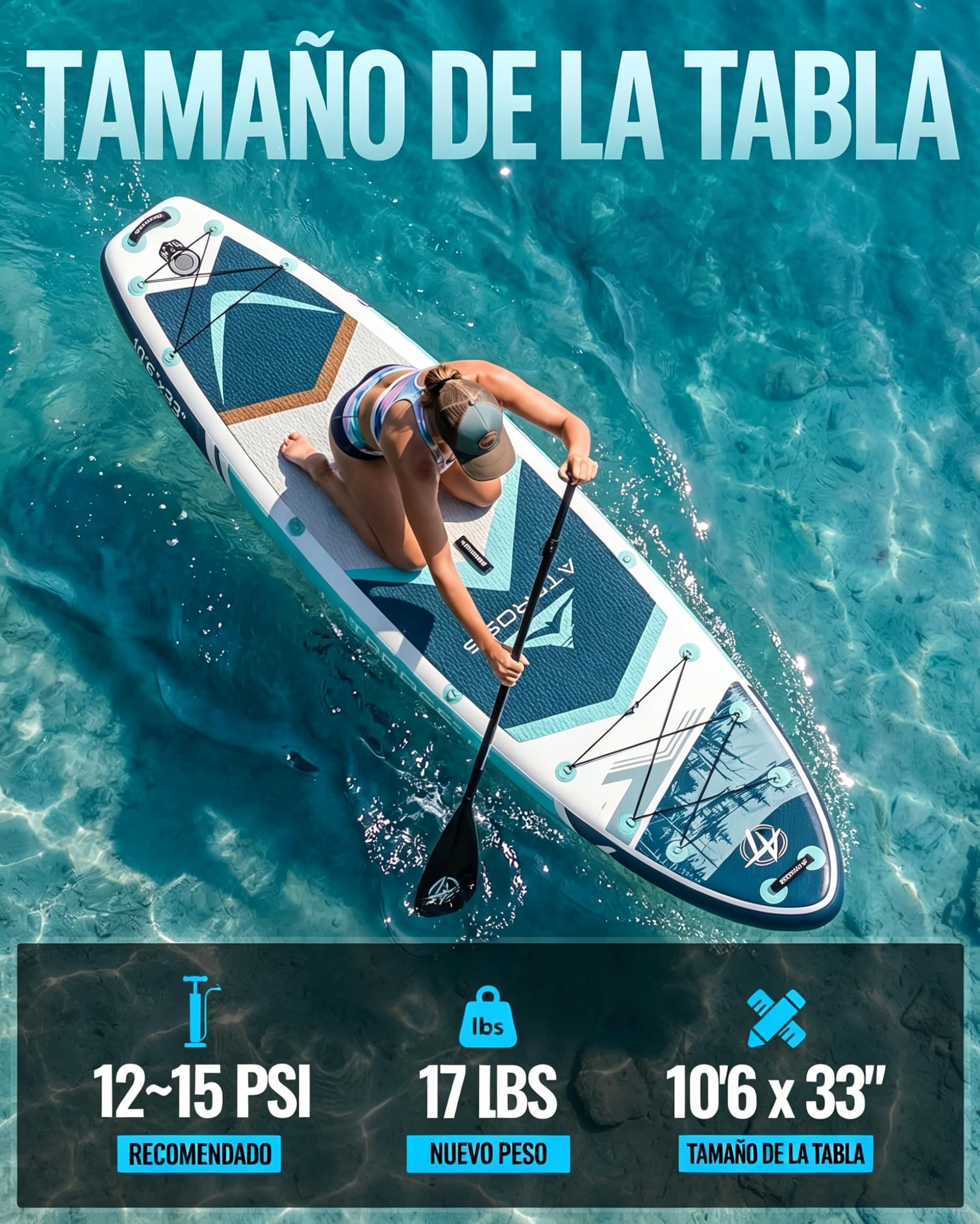 Tabla de Paddle Surf Hinchable con Asiento de Kayak y Accesorios, 320x84cm Sup Extra Ancha para 2 Personas, Carga 200kg, Kayak Hinchable Estable y Antideslizante para Adultos y Surf