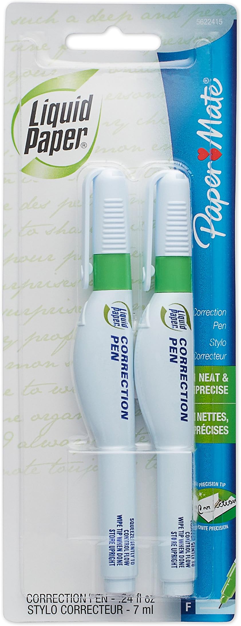 Liquid Paper All-Purpose Correction Pens, 2 Pack (5622415)
