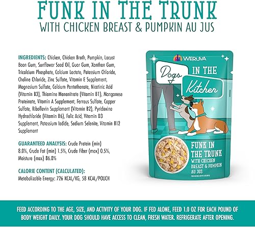 Miniatura 6 de Latas y bolsas de alimentos húmedos sin granos "Dogs in the Kitchen" de Weruva, Azul