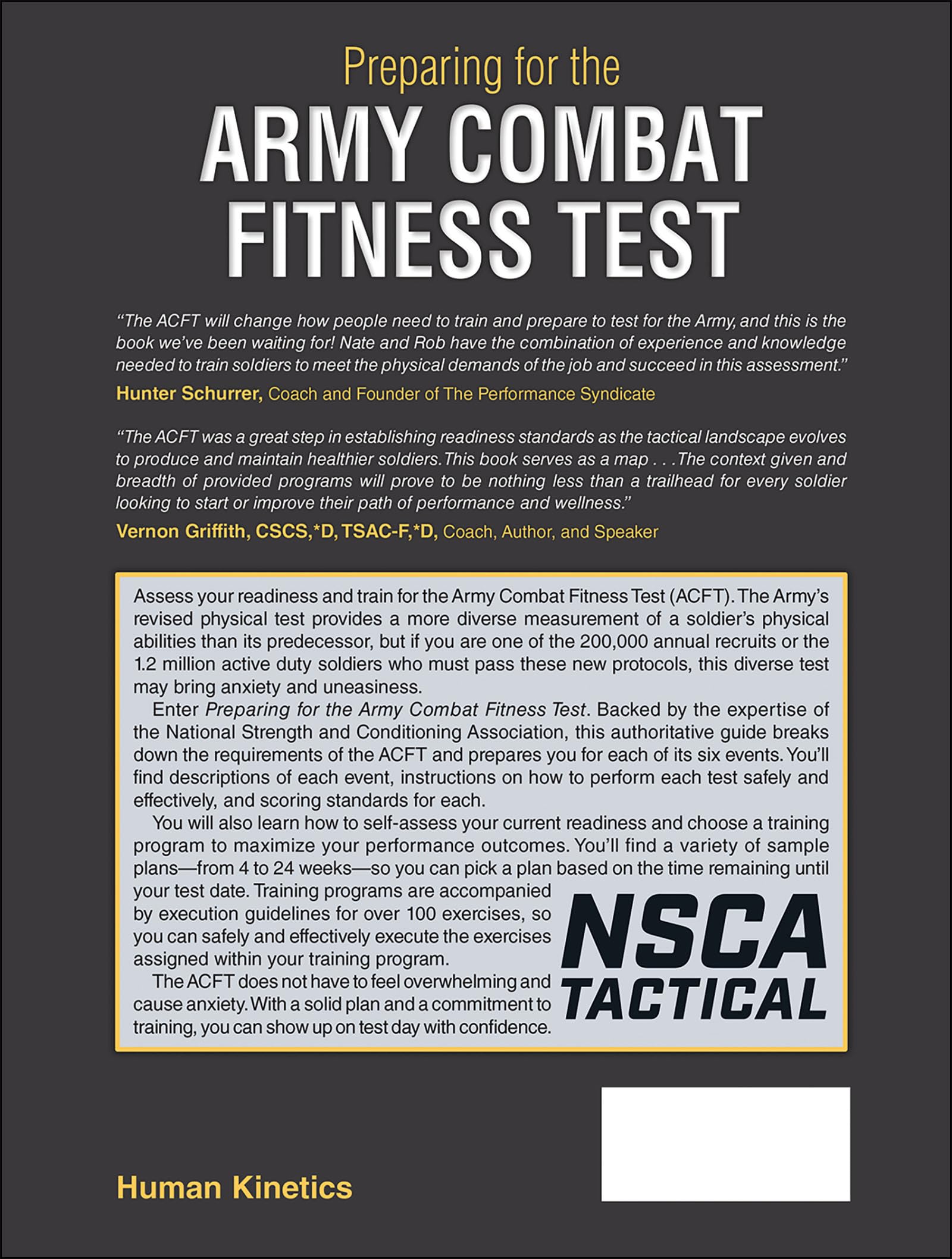 Preparing for the Army Combat Fitness Test