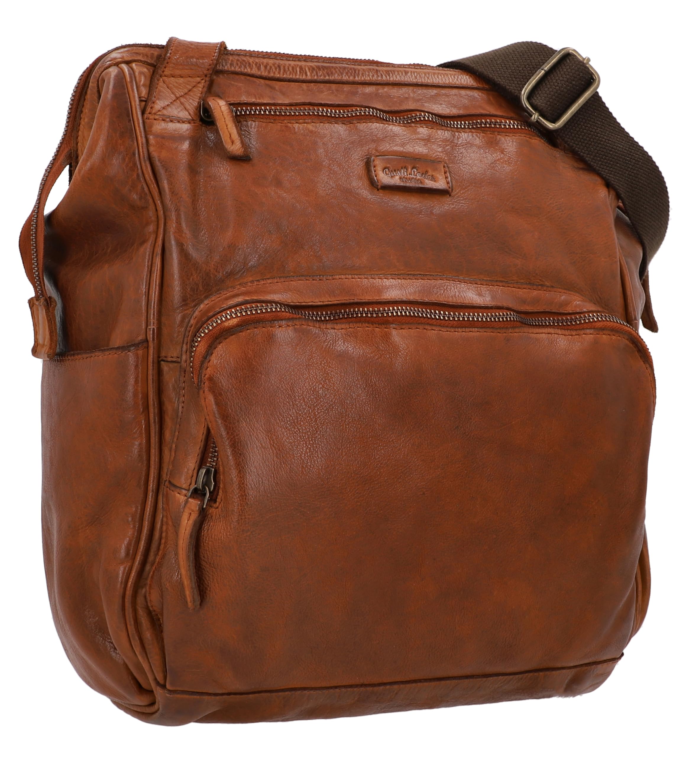 Gusti Leder Zaino Fasciatoio Carina - Unisex Borsa Fasciatoio In Vera Pelle Con Tanti Scomparti Portabottiglie Zaino Per Neonati Per Donne E Uomini Come Organizer Per Passeggini