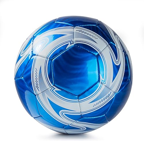 Western Star Balón de fútbol tamaño 3 y tamaño 4 y tamaño 5 Peso oficial del partido 5 colores Jugadores de fútbol jóvenes y adultos Diseño de