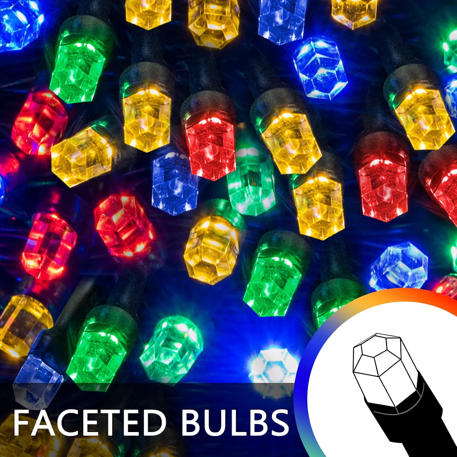 PABIPABI Led Christmas Tree Lights Multicolor, 200 Led Christmas String Lights Plug in, 66ft Waterproof Christmas Lights Outdoor Indoor with 8 Modes