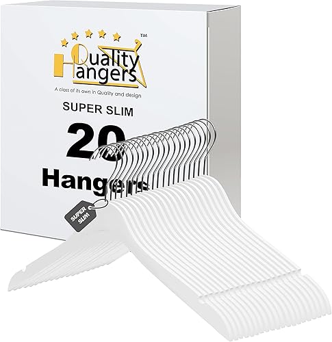 Percha de ropa de madera ultra fina de lujo que ahorra 20 grados, gancho giratorio de 360 grados, ideal para camisas, blusas, pantalones, vestidos,