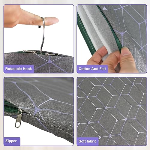 Miniatura 3 de Tabla de planchar colgante con guantes de planchar para estar de pie, accesorios para vaporizador de ropa, impermeable, antivapor, elimina las