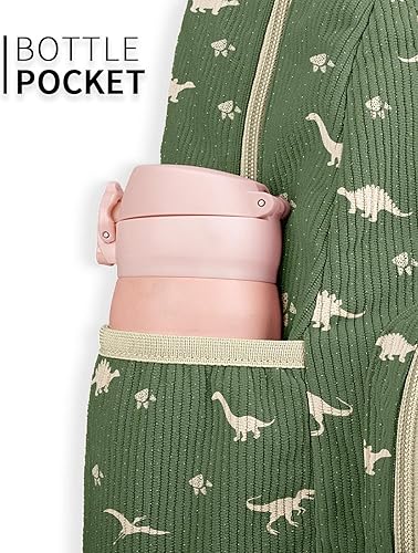 Miniatura 7 de Mochila de pana para niños de 2 a 5 años, lindas mochilas para niños, mochila preescolar para jardín de infantes de 13.7 pulgadas de alto, carpeta