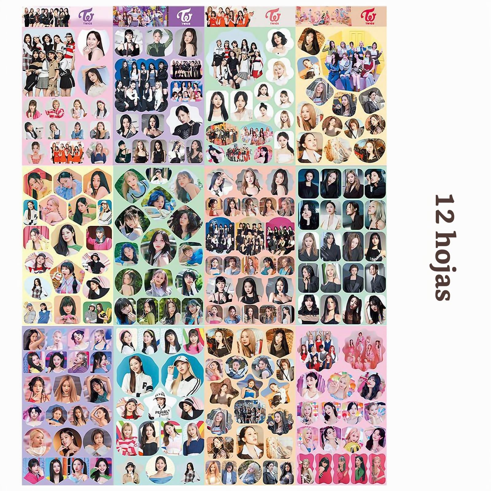 Kit De Regalo Para De Twice, Twice Merch | incluyen 55 Photocards, 1 Montón De Bolsillos, Pendientes, 9 Llaveros, 1 Collar, 12 Pegatinas, 1 Pulsera, 2 Chapas