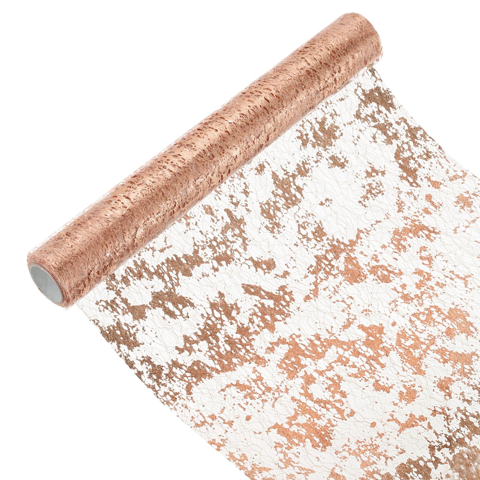 Chemin de table paillettes or rose pour decoration de table de mariage et fetes