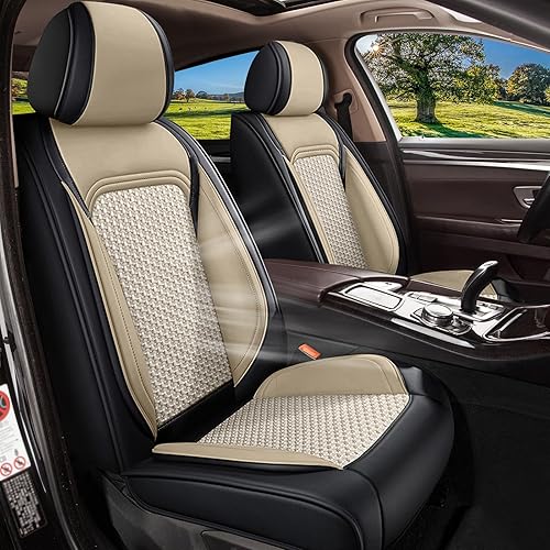Juego completo de fundas de asiento de automóvil para Chevy Trailblazer Chevrolet 2021-2024, funda de asiento de cuero de seda de hielo transpirable