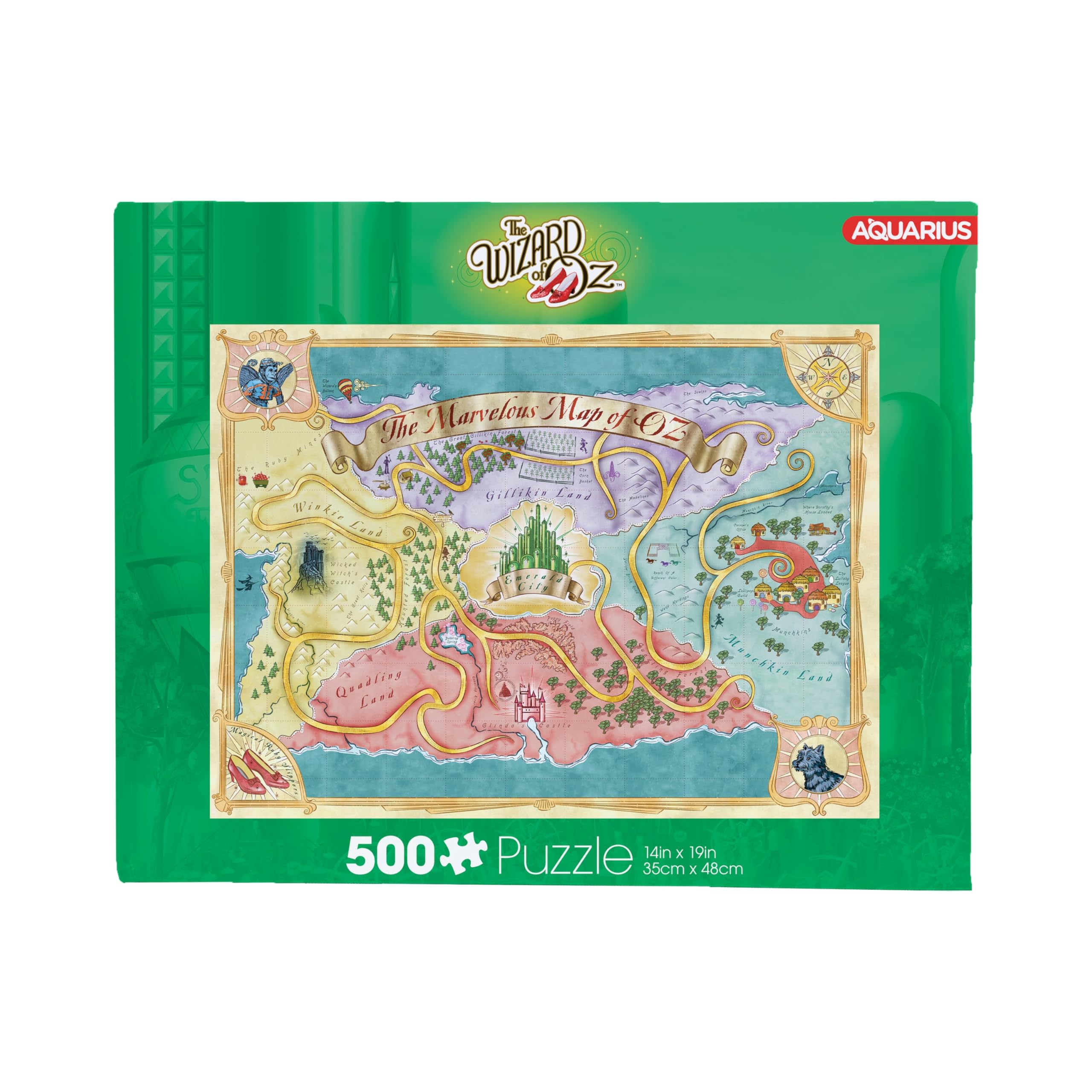 Amazon.com: AQUARIUS The Wizard of Oz Map (500 Piece Jigsaw Puzzle