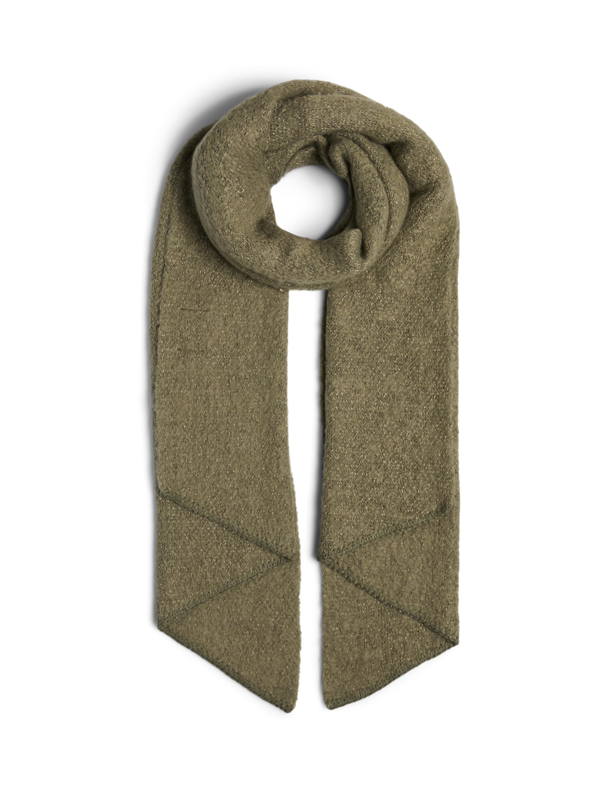 PIECES Pcpyron Women's Long Scarf Lurex Noos BC Scarf, Deep Lichen Green/Detail:GOLD LUREX, One size