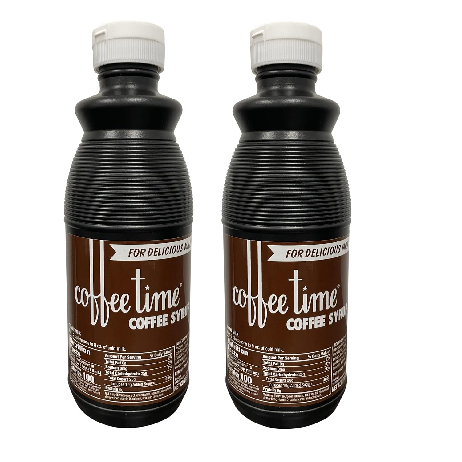 Coffee Time Coffee Syrup 16oz 2 Pack Grocery & Gourmet Food