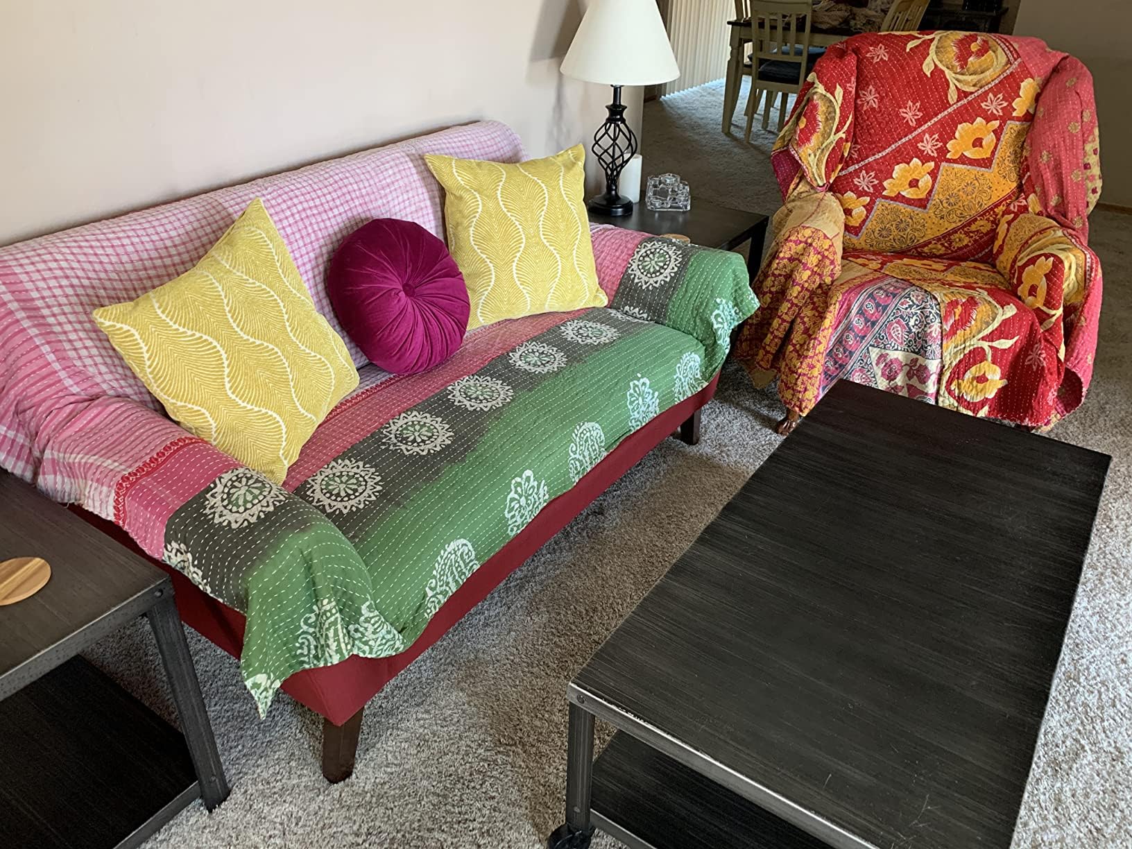 5 Unidades Variadas, Venta Mayorista, Cobijas Tribales Kantha, Estilo Vintage, Acolchados De Algodón Para Camas, Con Parches Antiguos