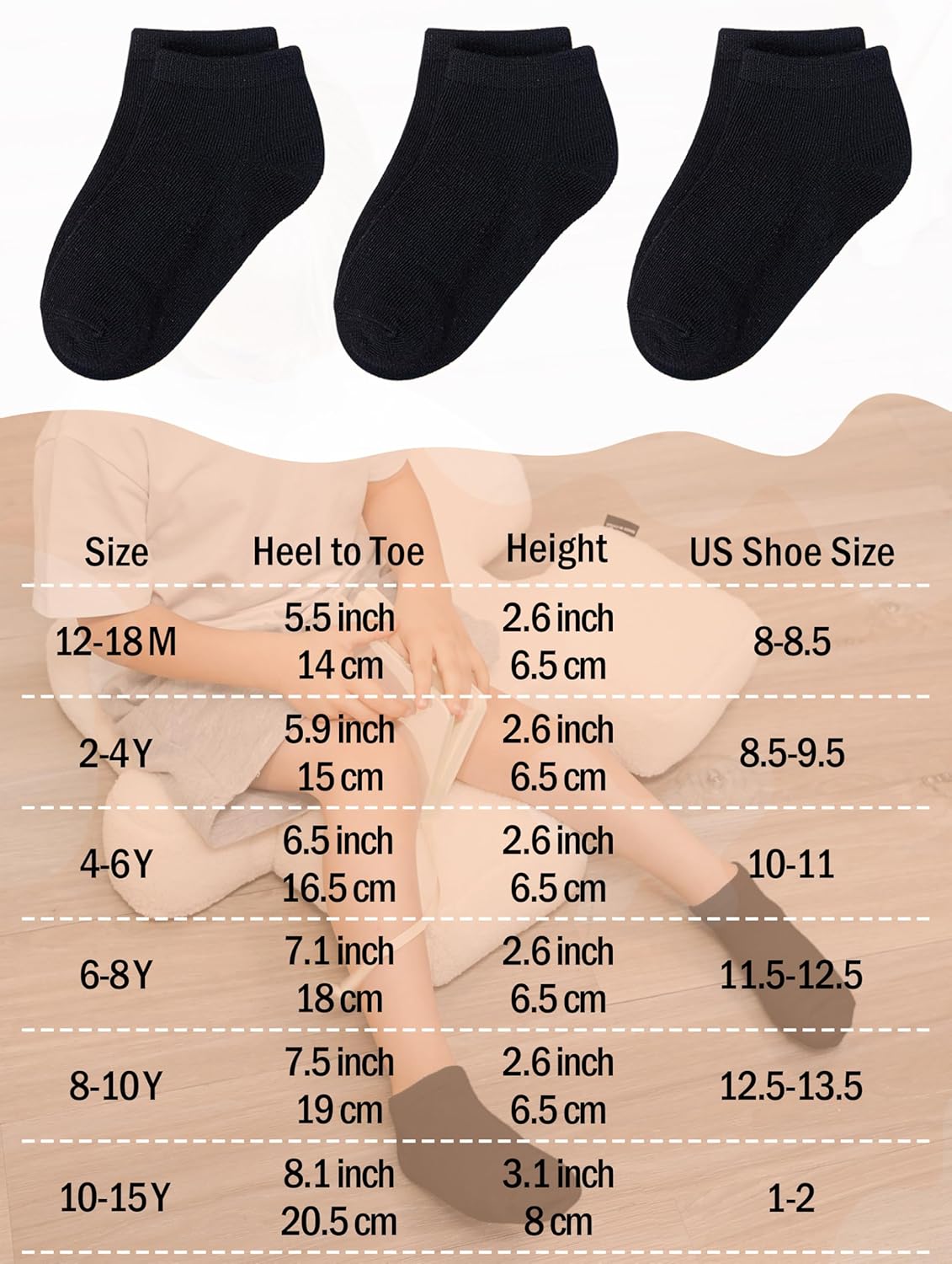 Cooraby 25 Pairs Kids' Socks Low Cut Socks Half Cushion Sport Ankle Athletic Socks for Boys Girls - Image 4