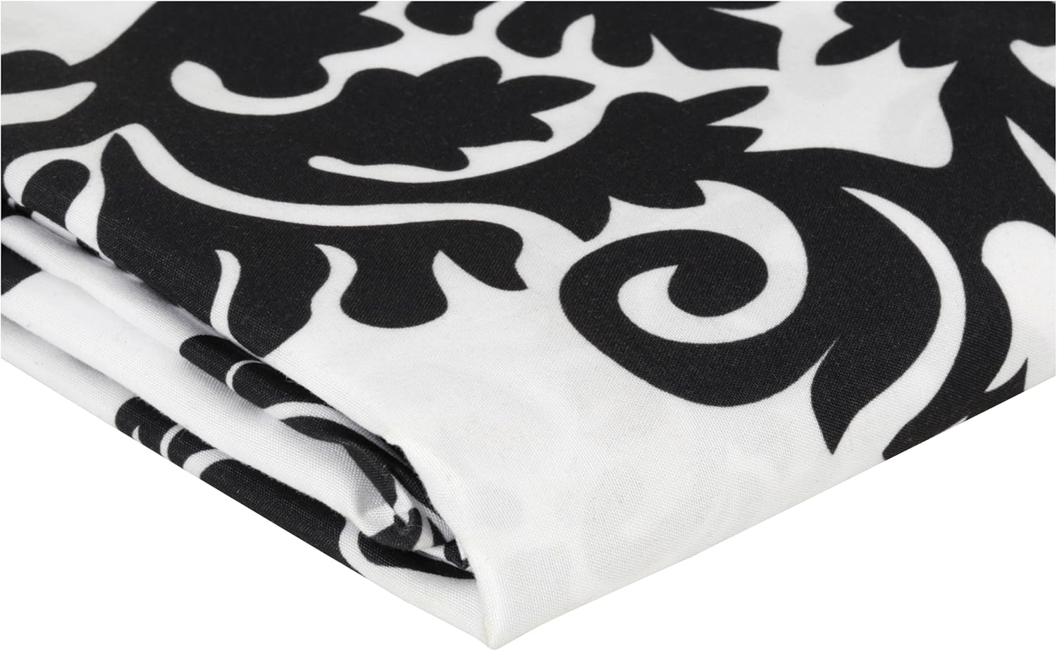 Mainstays Classic Noir 70 x 72 Shower Curtain, Black