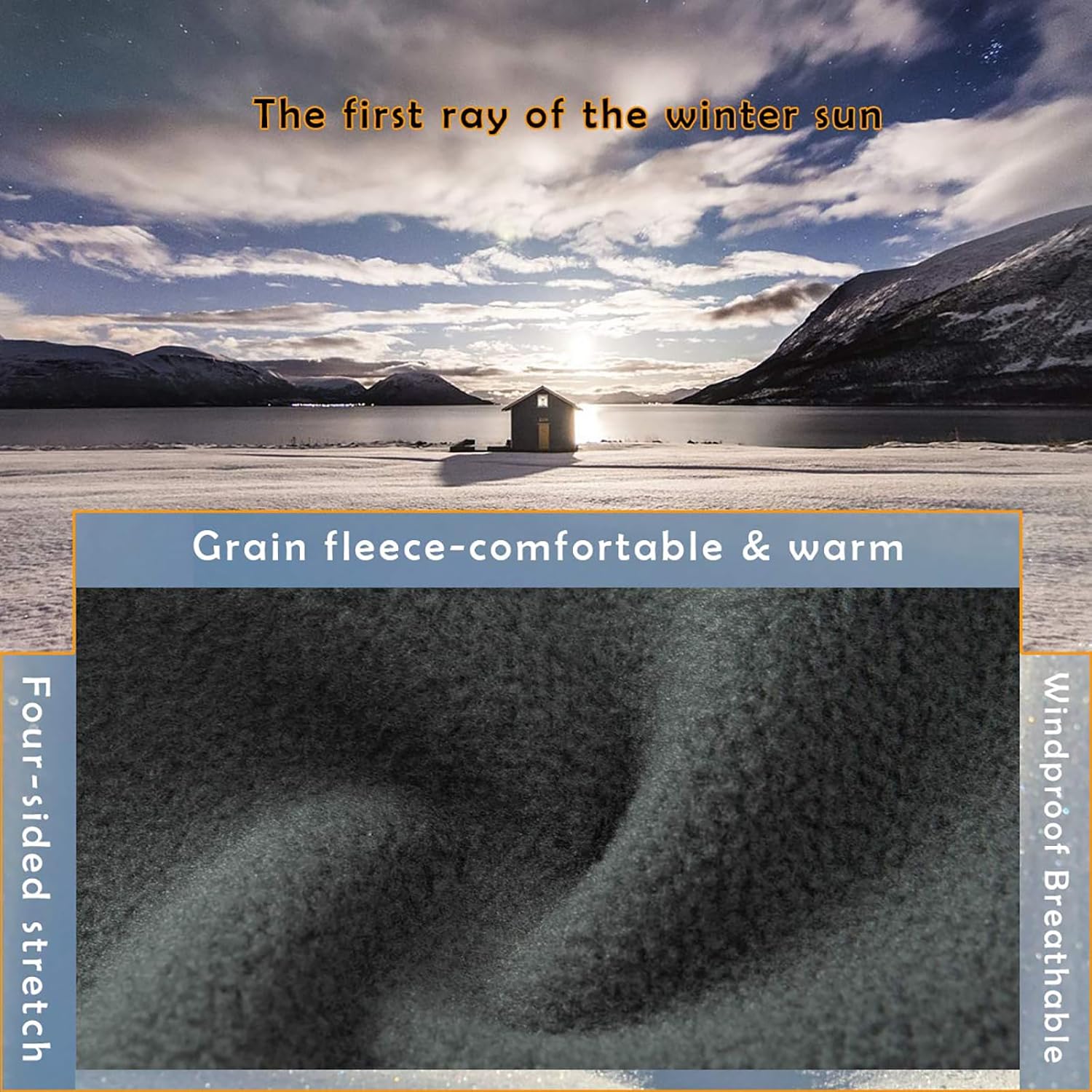 GASH HAO Men's Snow Ski Pants Waterproof Insulated Snowboard Pants Breathable Fleece Lined Zipper Bottom Ankle - Image 5