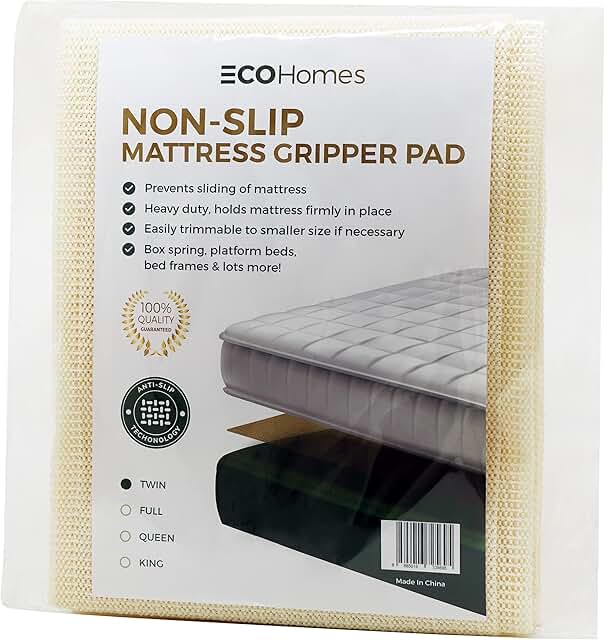 ECOHomes Mattress Slide Stopper Stop Bed from Sliding - Mattress Gripper Non Slip Pad Keep Mattress Topper from Sliding | ...