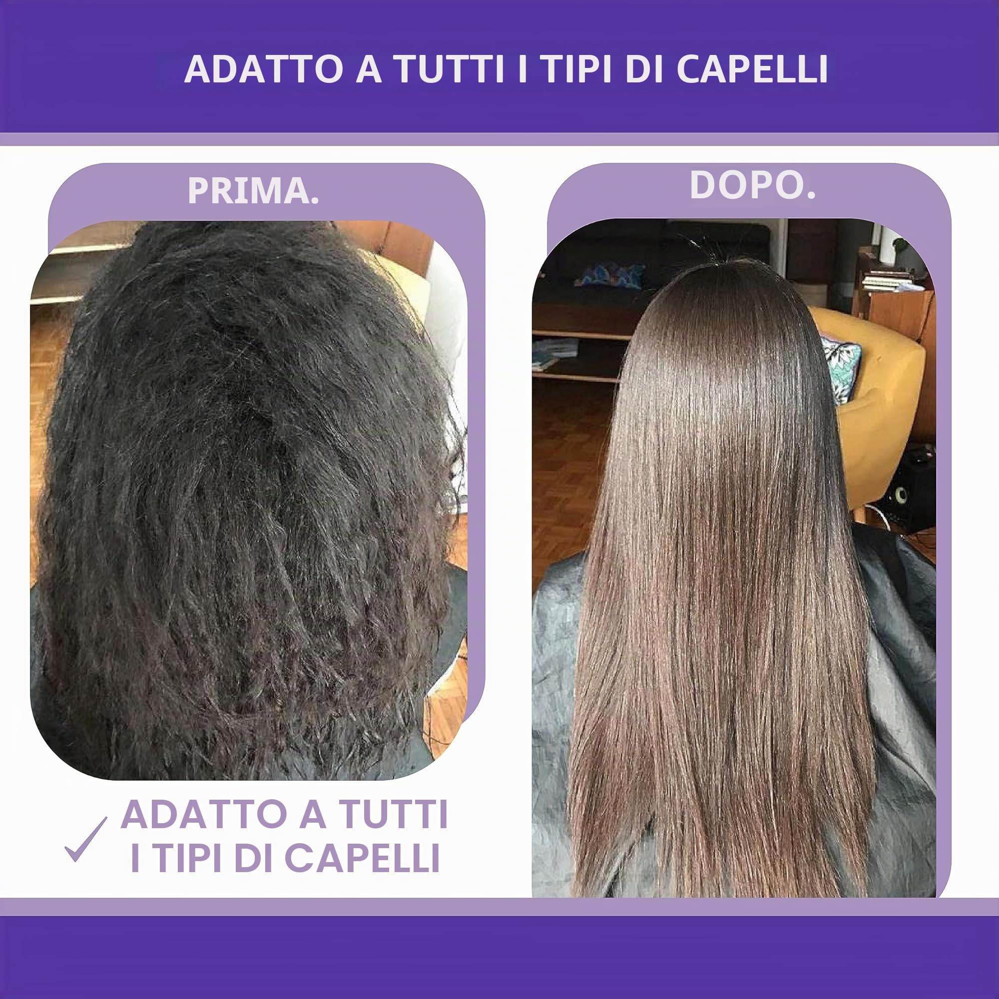 Lissara Wide Evolv - Piastra per capelli professionale - Piastre larghe in Nanotitanio e galleggianti - fino a 230 °C - Speciale per lisciare brasiliano - Nero