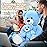 MorisMos Mom and Baby Giant Teddy Bear, 39inch Soft Big Teddy Bears Stuffed Animal Plush for Baby Shower, Birthday, Blue