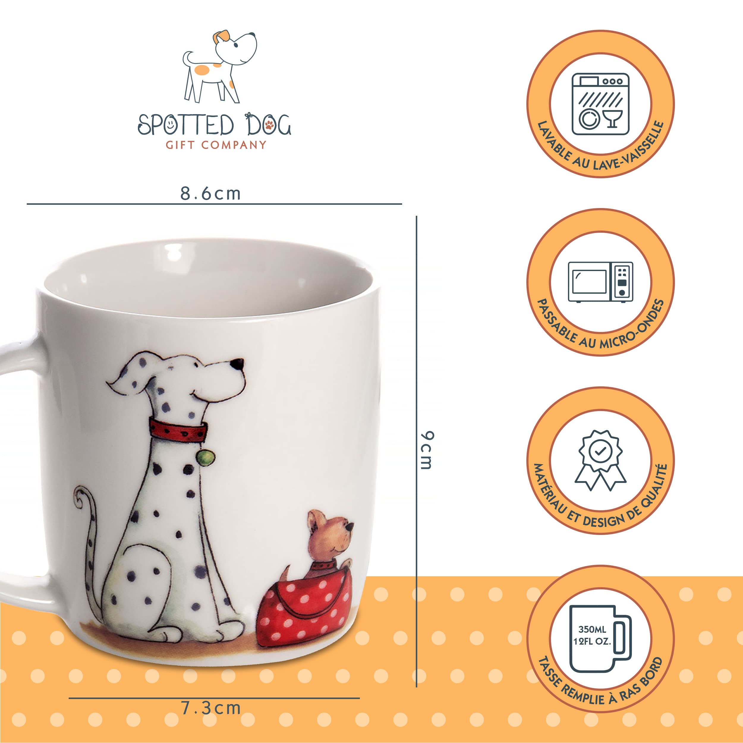 Image secondaire de Tasse en Céramique Chien - Mug Original pour Café et Thé avec Coffret Cadeau