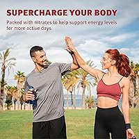 Vista 5 de N1N Cápsulas orgánicas de raíz de remolacha de 1300 mg 200 cápsulas vegetales [sin OMG y sin gluten] Polvo de raíz de remolacha natural