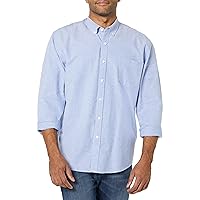 Amazon Essentials Camicia Oxford con Tasca a Maniche Lunghe dalla vestibilità Aderente Uomo