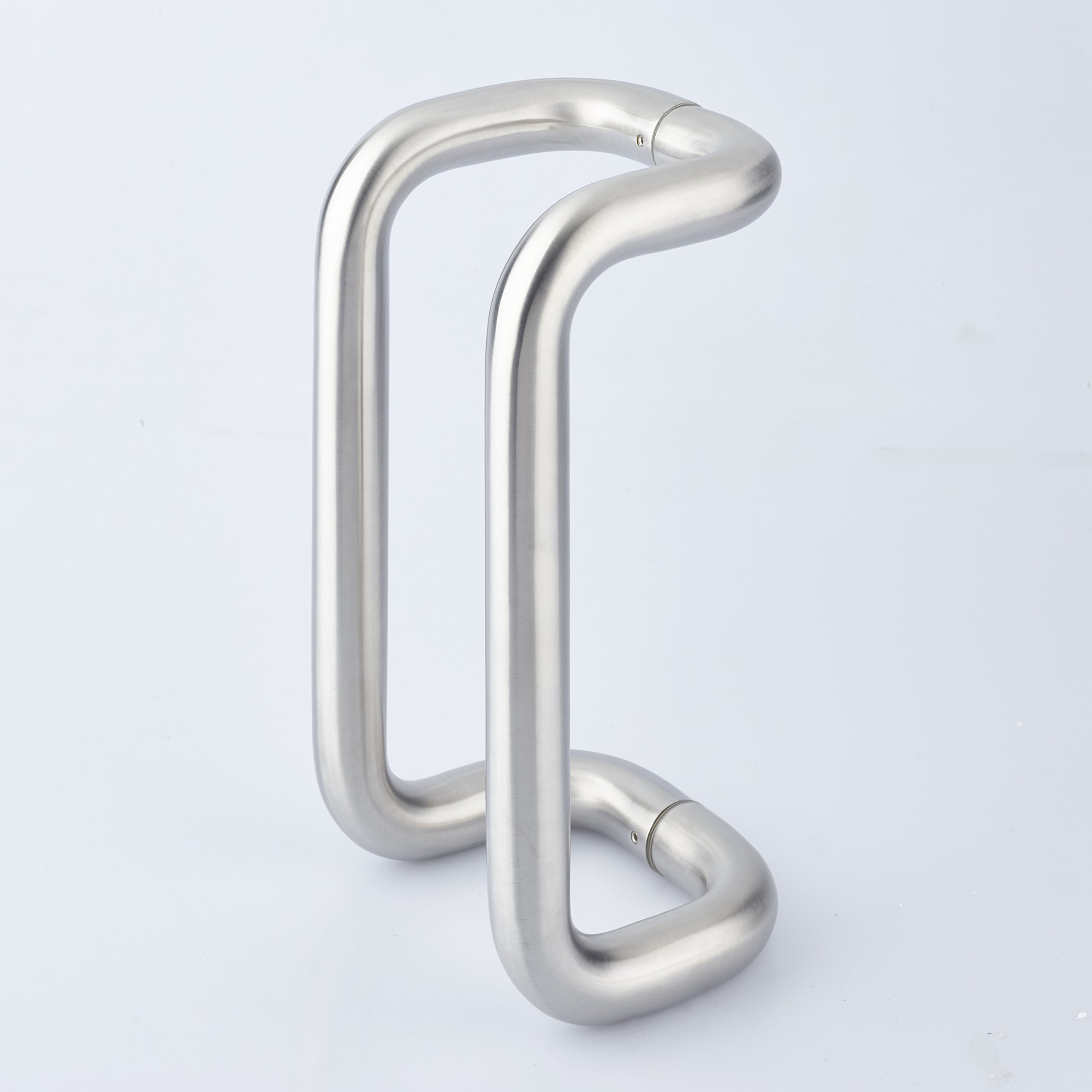 Buy Commercial Hardware Limited Pair of Cranked Modern Satin Stainless