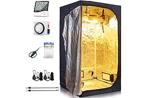 Grow Tent Room Complete Kit 48"x48"x80" Kit Hydroponic Growing System Indoor Plants...