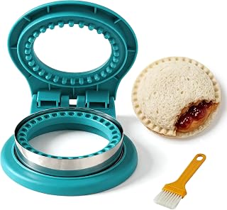 1-Pack Sandwich Maker Cutter & Sealer Set – DIY Crustless Pocket Sandwich Molds for Kids School Lunch, Bento Box & Picnic – Circle Shapes – Durable, Detachable & Easy to Clean