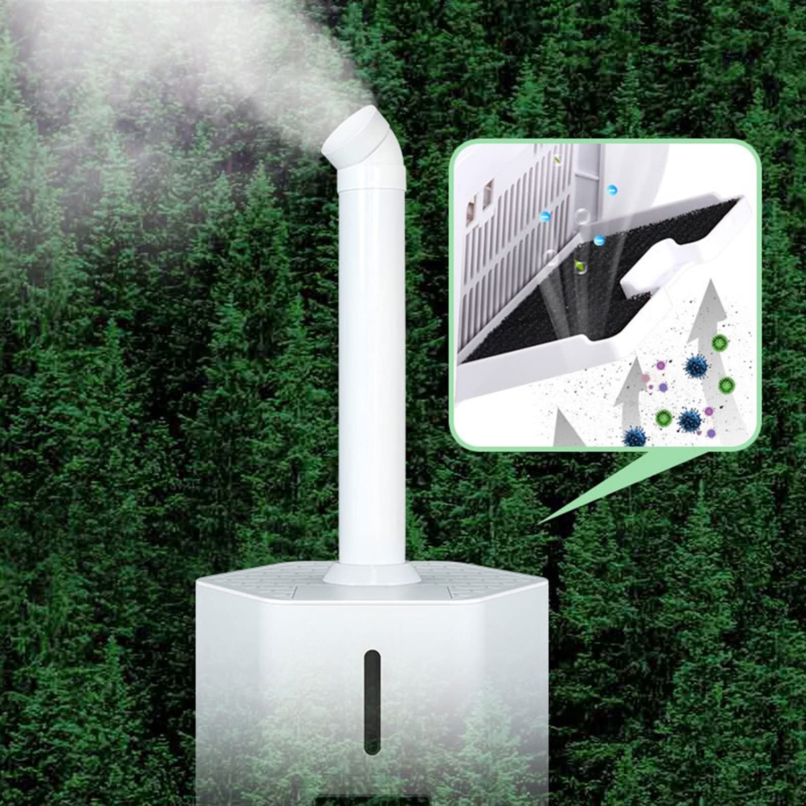 Umidificatore Ambiente Umidificatore industriale da 22 litri Umidificatore grande con riempimento dall'alto Umidificatore for tutta la casa Umidificatore intelligente con temporizzazione di umidità co