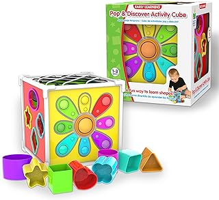 The Learning Journey: Pop & Discover Activity Cube - Fun Montessori Early Educational - Sensory Toy for Kids - Autism - Pop It Baby Toddler Toys & Gifts for Boys & Girls Ages 12 Months to 3 Years
