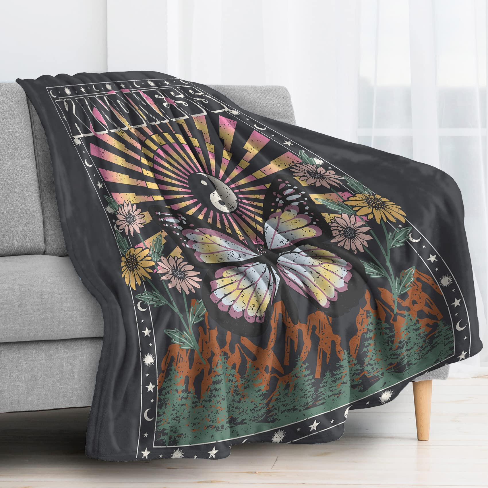 Plaid canapé hiver chaud et doux BUKITA 150x200 pour des moments cocooning