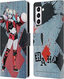 Head Case Designs Officially Licensed Batman DC Comics Mallet Harley Quinn Graphics Leather Book Wallet Case Cover Compatible with Samsung Galaxy S21+ 5G